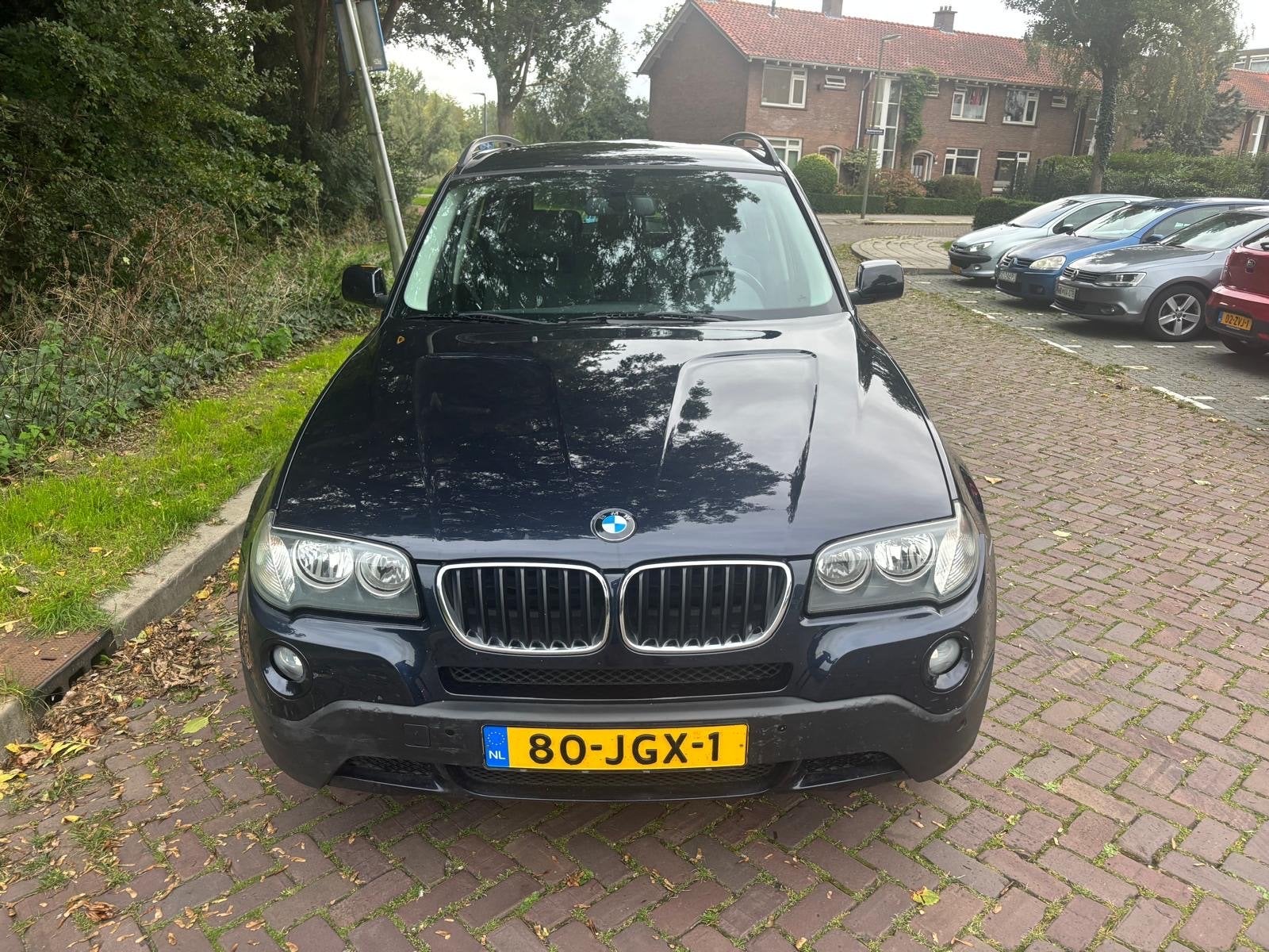 BMW X3 2.0 D AUT 2009 Blauw, Auto's, Automaat, 15 km/l, 1995 cc, Zwart