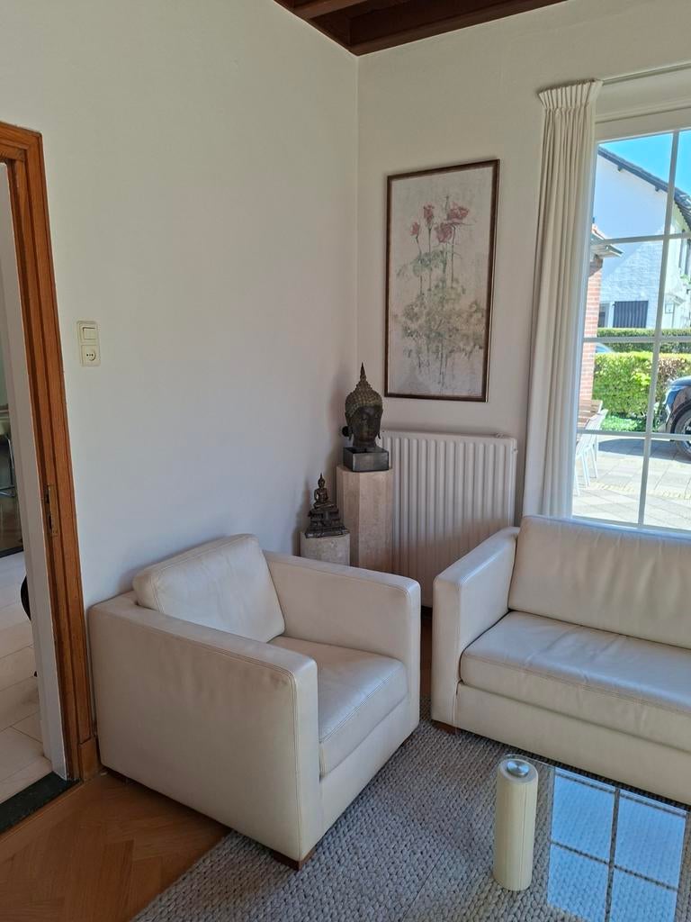 Lederen Durlet Designfauteuil - Kubistisch & Tijdloos, Minder dan 75 cm, Modern, Kubistisch, Tijdloos, Leer, Ophalen of Verzenden