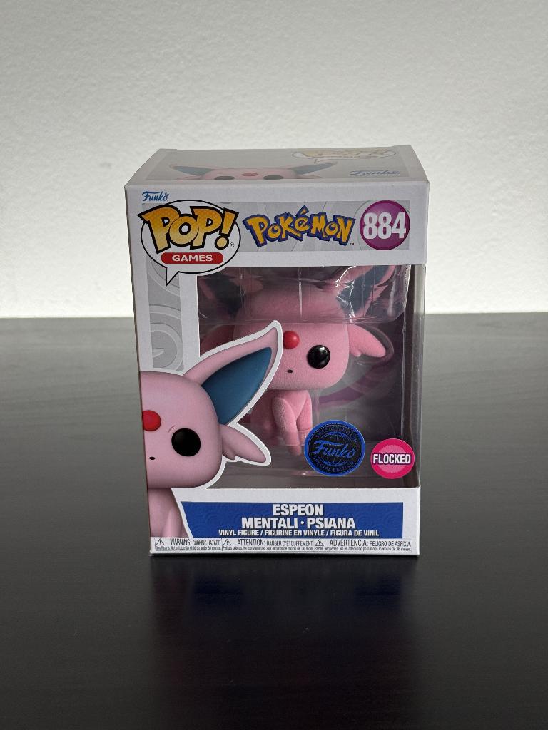 Funko Pop! 884 Espeon (Pokémon) (Flocked), Ophalen of Verzenden, Zo goed als nieuw