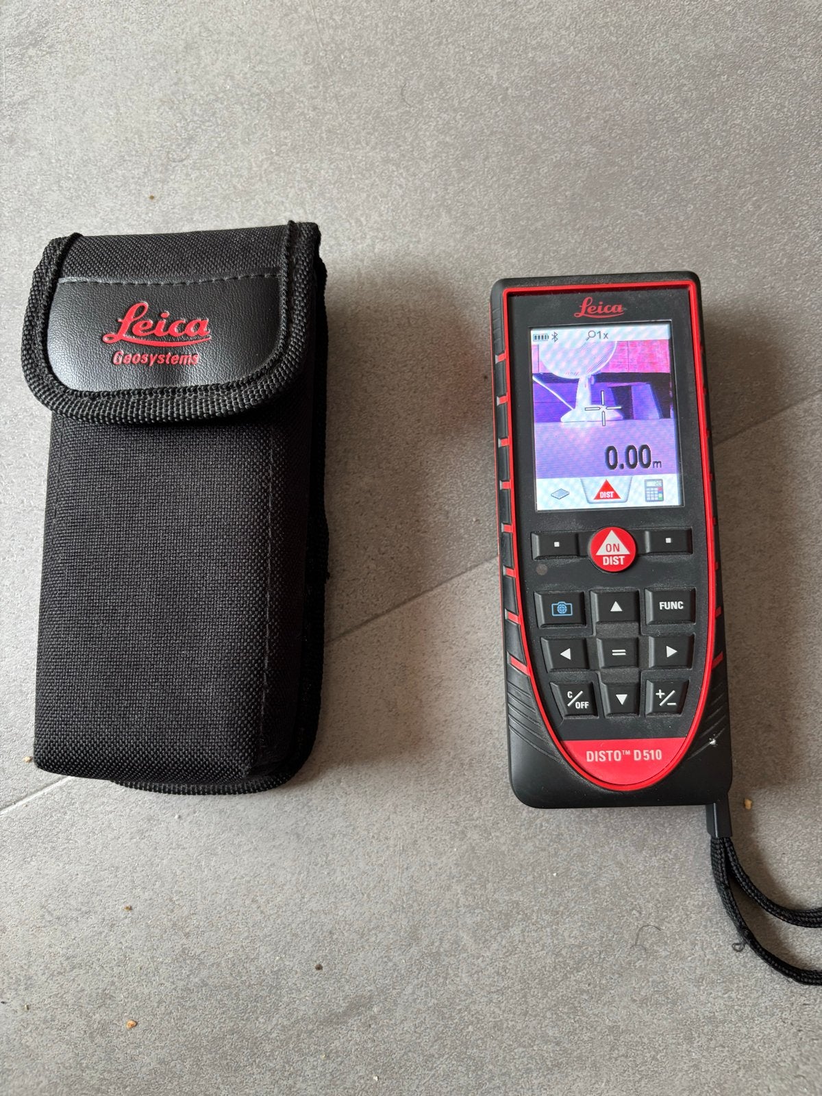 Leica DISTO D510 laserafstandsmeter met accessoires, Ophalen of Verzenden, Zo goed als nieuw, Afstand