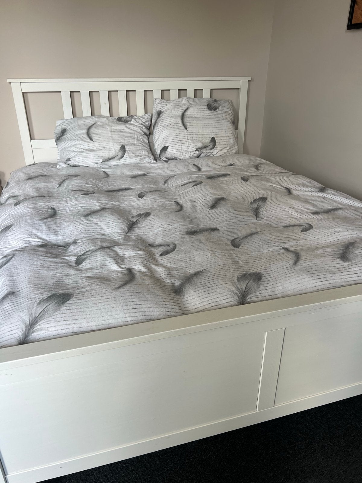 Wit tweepersoonsbed, Ophalen, Gebruikt, Wit, Tweepersoons