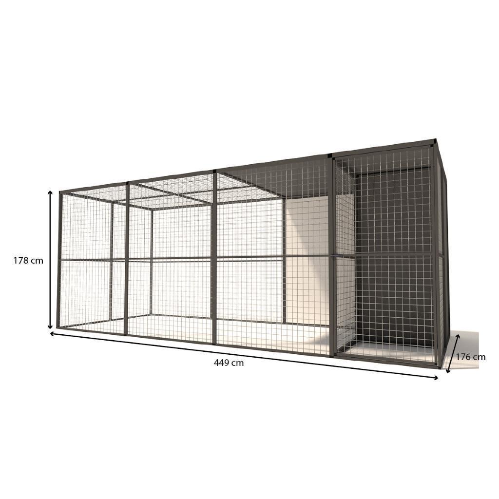 Aluminium Konijnenren Yara sluis en nachthok model 2, Ophalen of Verzenden, Nieuw