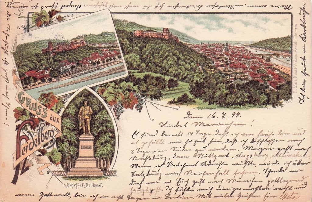 703-181-029 Heidelberg, Verzenden, Voor 1920, Duitsland