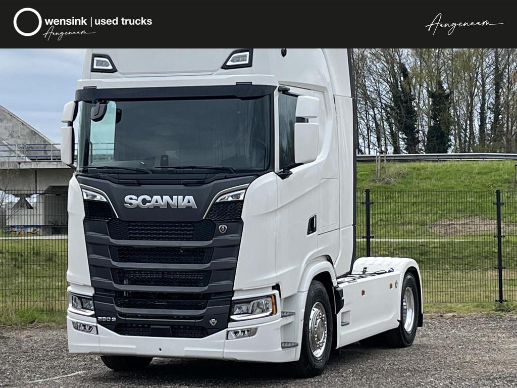 Scania S590 V8 | Full Air | Retarder | Full options, Automaat, Stof, Scania, Wit