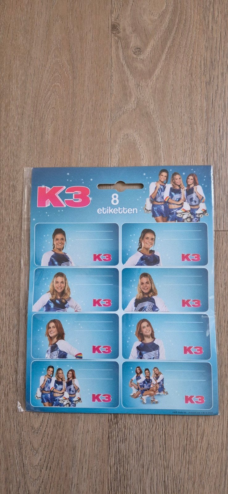8 k3 etiketten, Ophalen of Verzenden, Nieuw, Meerdere stickers
