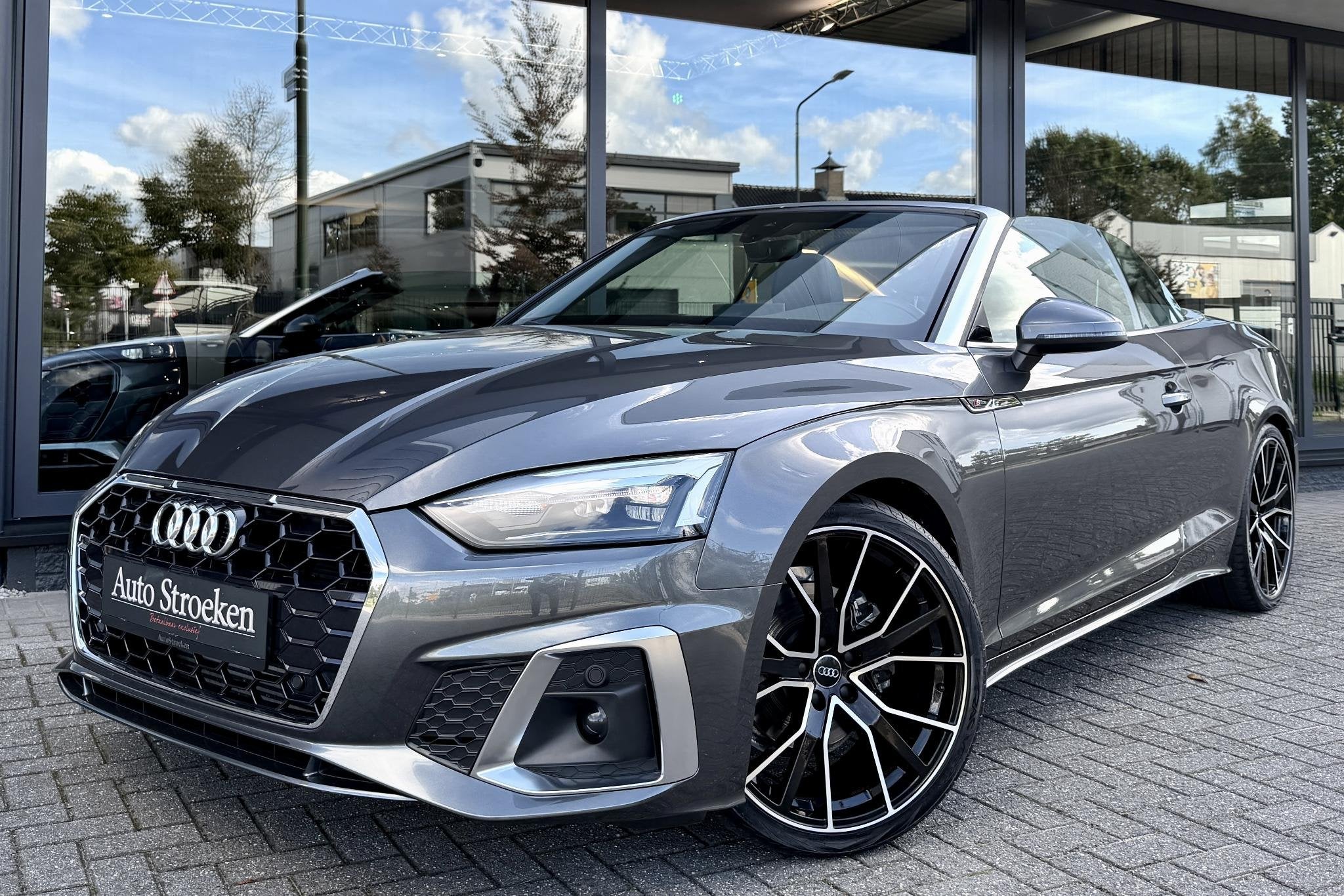 Audi A5 Cabriolet 2.0 TFSI S-Line Facelift Leer Massage Nekv, Auto's, Gebruikt, 4 cilinders, 4 stoelen, Bedrijf