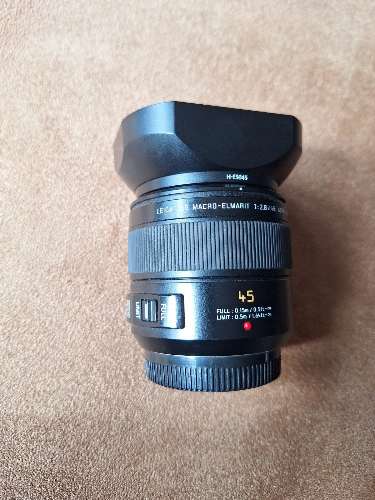 Leica DG Macro-Elmarit 45mm f/2.8 ASPH. MEGA O.I.S., Ophalen of Verzenden, Zo goed als nieuw, Macrolens