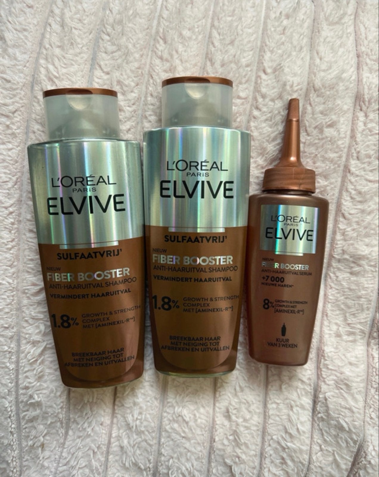L'Oréal Elvive Fiber Booster Anti-Haaruitval Shampoo & Serum, Ophalen of Verzenden, Nieuw, Shampoo of Conditioner