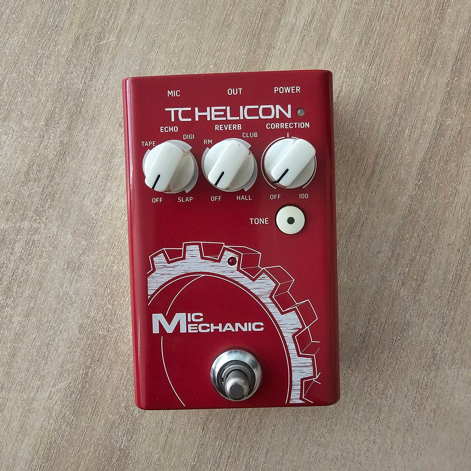 TC Helicon Mic Mechanic 2 Vocal Effectpedaal, Muziek en Instrumenten, Effecten, Ophalen of Verzenden, Zo goed als nieuw, Delay of Echo