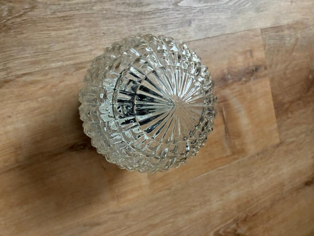 Antieke bollamp glas lamp antiek en mooi gaaf, Ophalen of Verzenden, Zo goed als nieuw