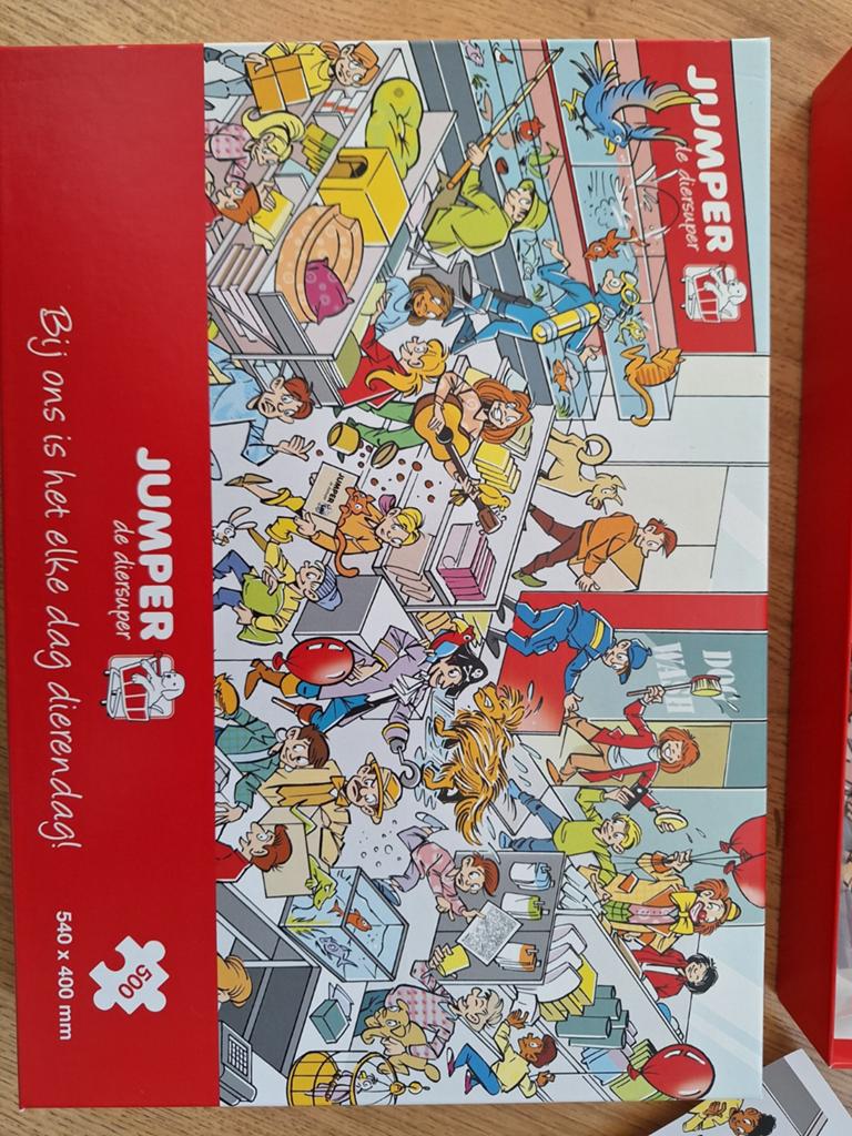 Puzzel Jumper dierenwinkel, Hobby en Vrije tijd, Denksport en Puzzels, Ophalen of Verzenden, 500 t/m 1500 stukjes