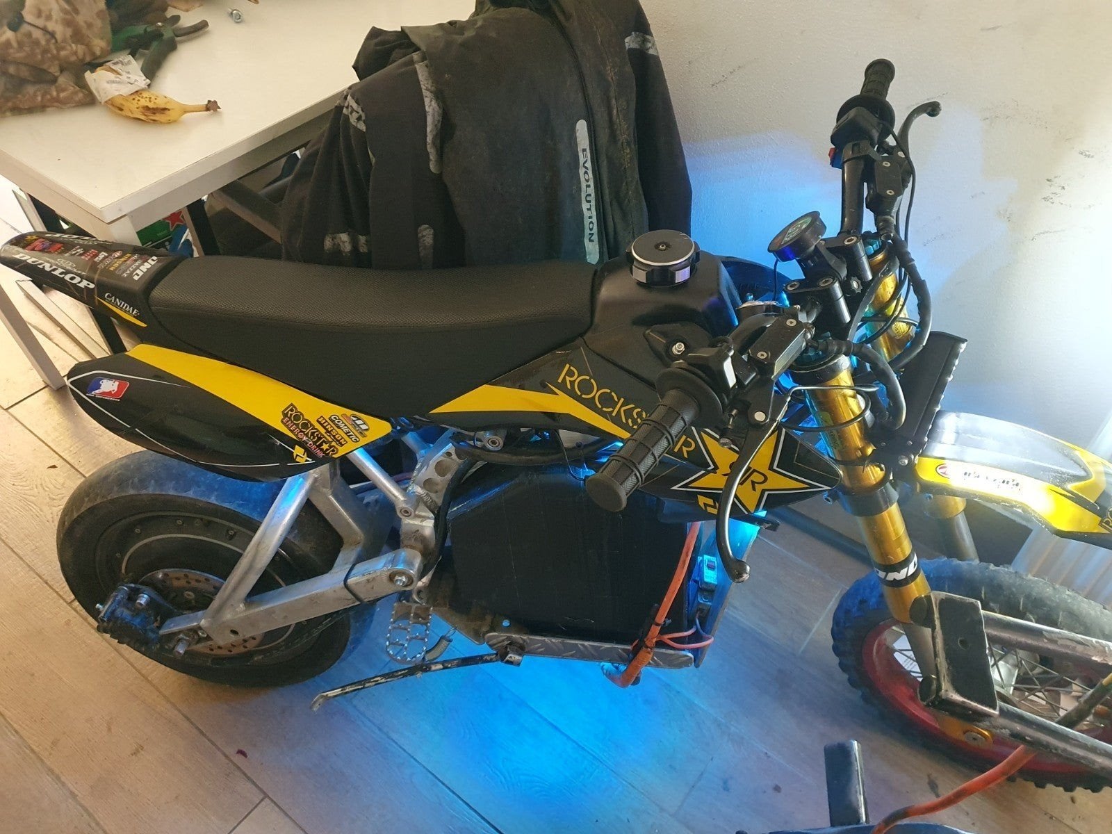 Elektrische Pitbike Zelfbouw - 60km/u, Grote Accu, Fietsen en Brommers, Minibikes, Midibikes en Pitbikes, Ophalen, Gebruikt, Pitbike