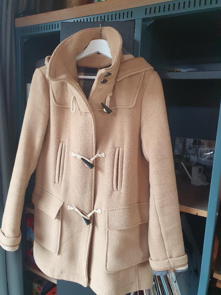 Mooie wollen jas/mantel, mt 38, camel/beige!, Kleding | Dames, Jassen | Winter, Zo goed als nieuw, Maat 38/40 (M), Beige, Ophalen