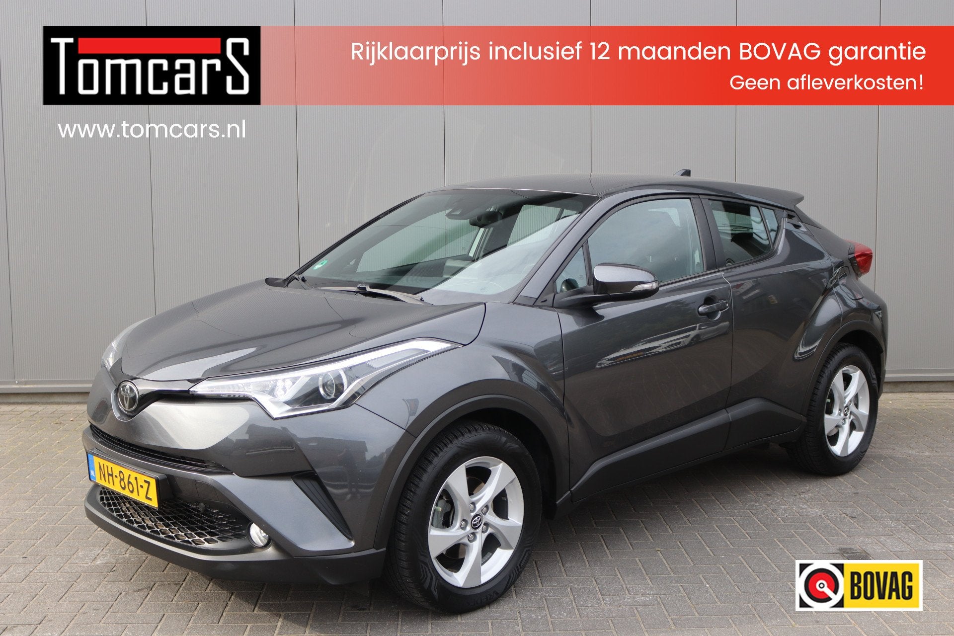 Toyota C-HR 1.2T 116PK Dynamic Trekhaak/Camera/Cruise-contro, 12 maanden, Stof, Gebruikt, 4 cilinders