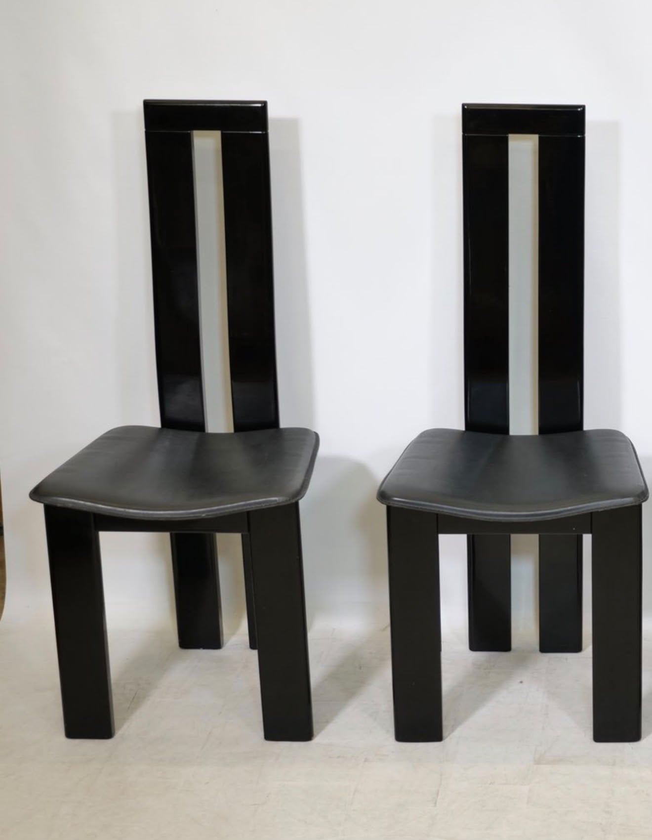 Pietro constantini zwarte eettafel stoelen, Ophalen of Verzenden, Zo goed als nieuw, Zwart, Twee