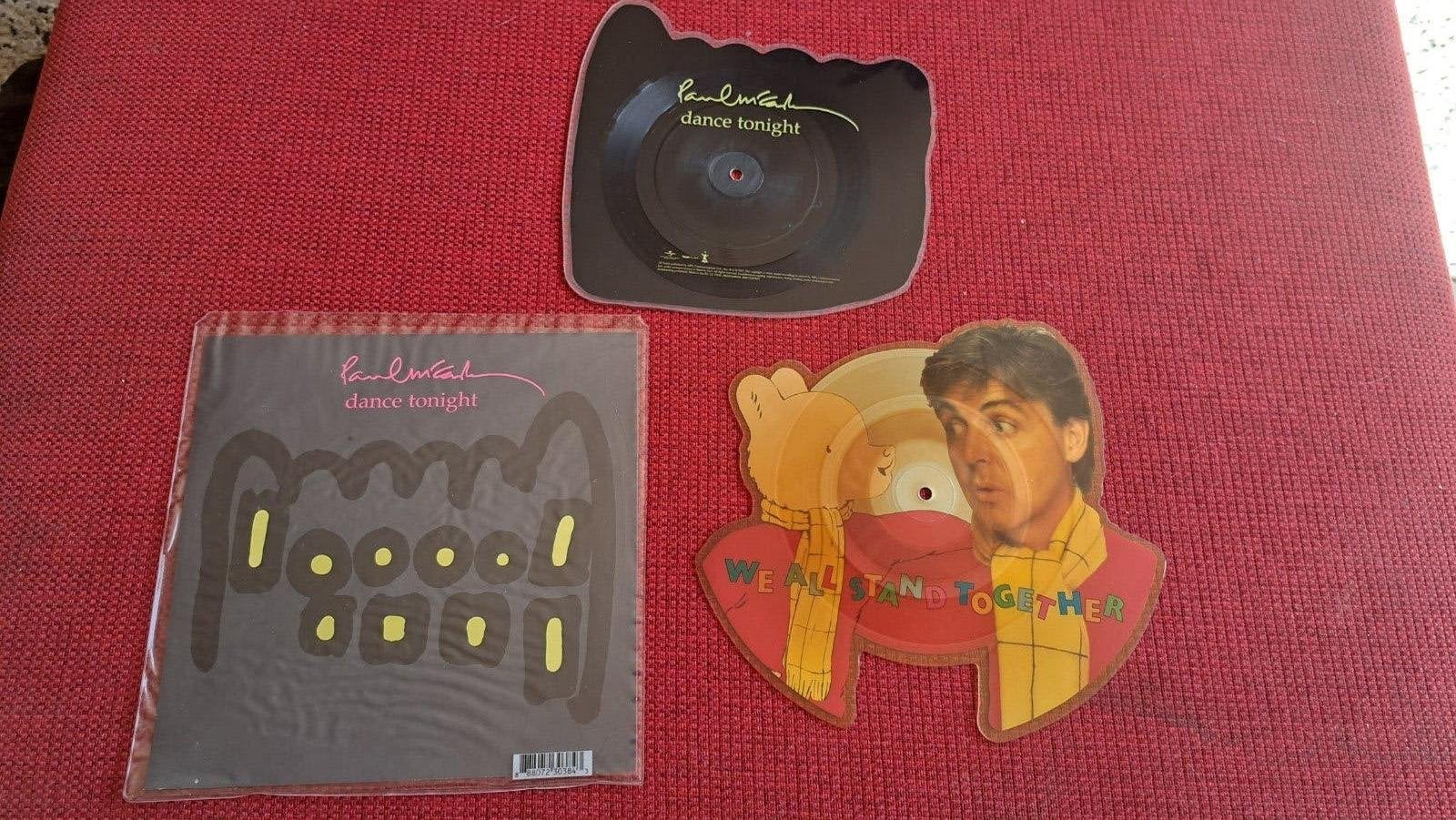 Paul McCartney 2 shaped 7" singles (Beatles), Ophalen of Verzenden, Gebruikt, Pop