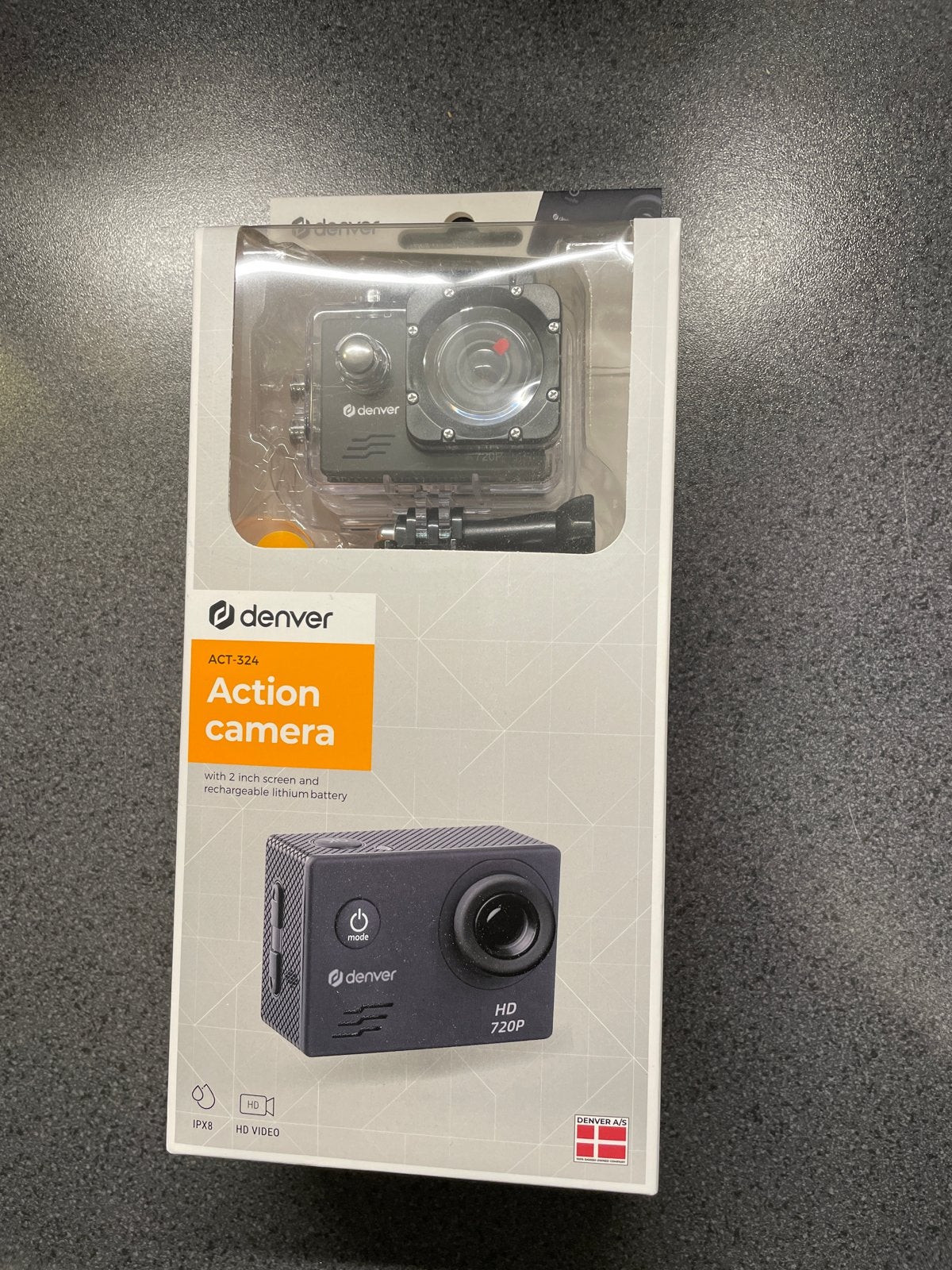 Denver ACT-324 Action Camera HD 720P - Nieuw in doos, Ophalen of Verzenden, Nieuw, Overige merken