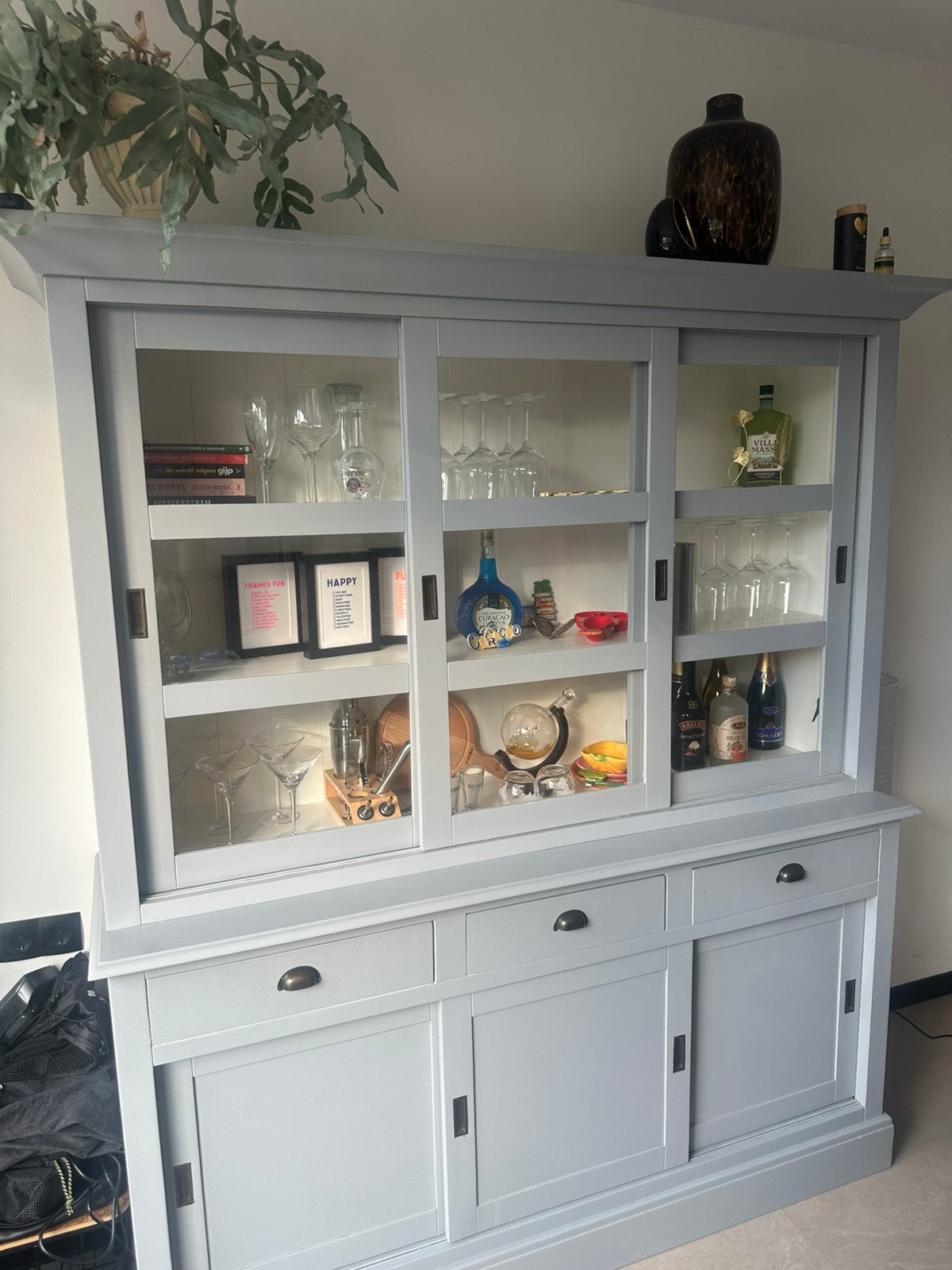 Buffet kast, Ophalen, Gebruikt, 100 tot 150 cm, 200 cm of meer