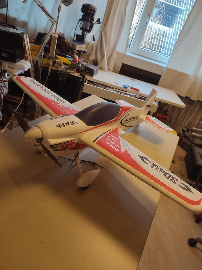 Multiplex AcroMaster, Hobby en Vrije tijd, Modelbouw | Radiografisch | Vliegtuigen, Gebruikt, Elektro, RTF (Ready to Fly), Ophalen