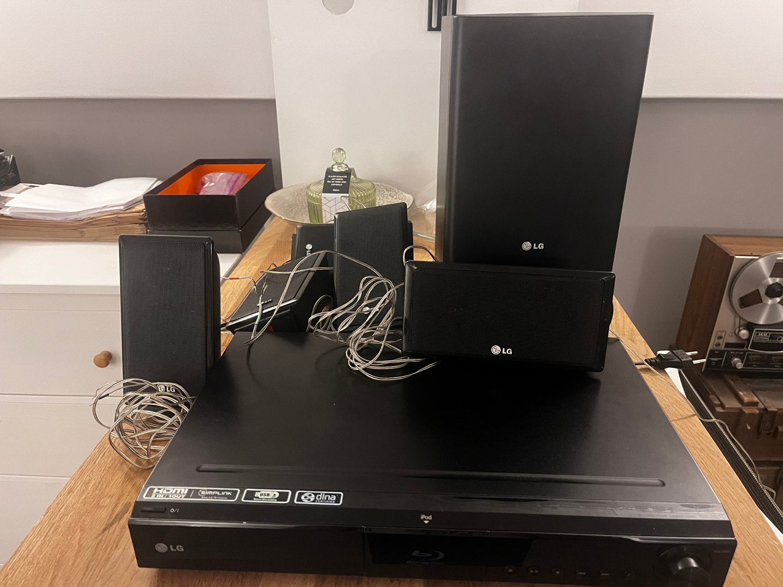 LG SB95SA-W / HB650SA Home Cinema Systeem, 70 watt of meer, Overige spelers, Ophalen, Overige merken