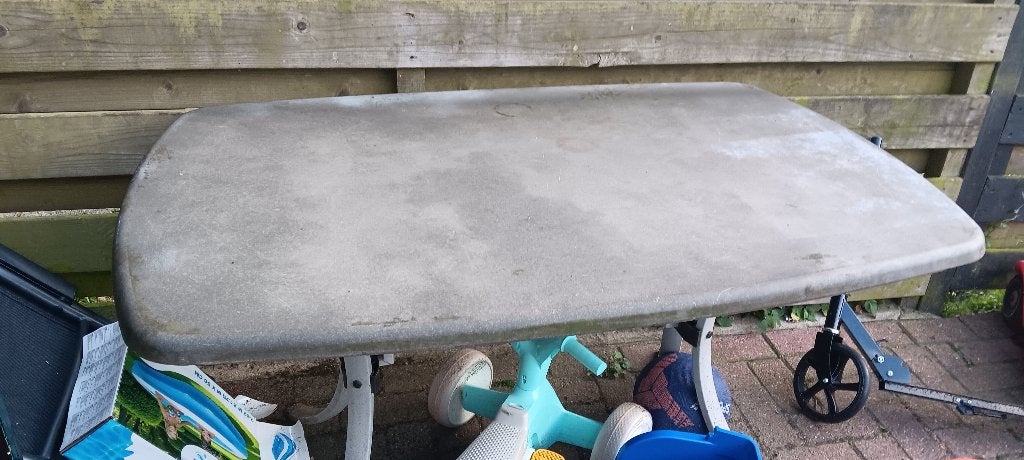 Tuintafel, Tuin en Terras, Tuintafels, Ophalen, Gebruikt, Ovaal