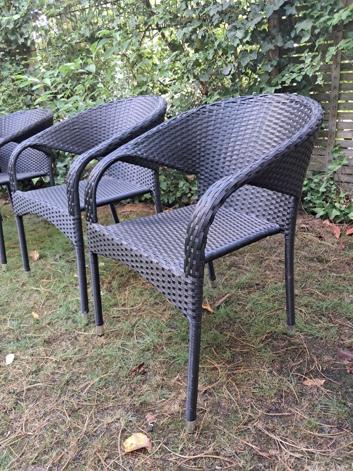 Jutlandia - Rotan riet buitenstoelen 4 stuks, Tuin en Terras, Ophalen, Zo goed als nieuw, Rotan