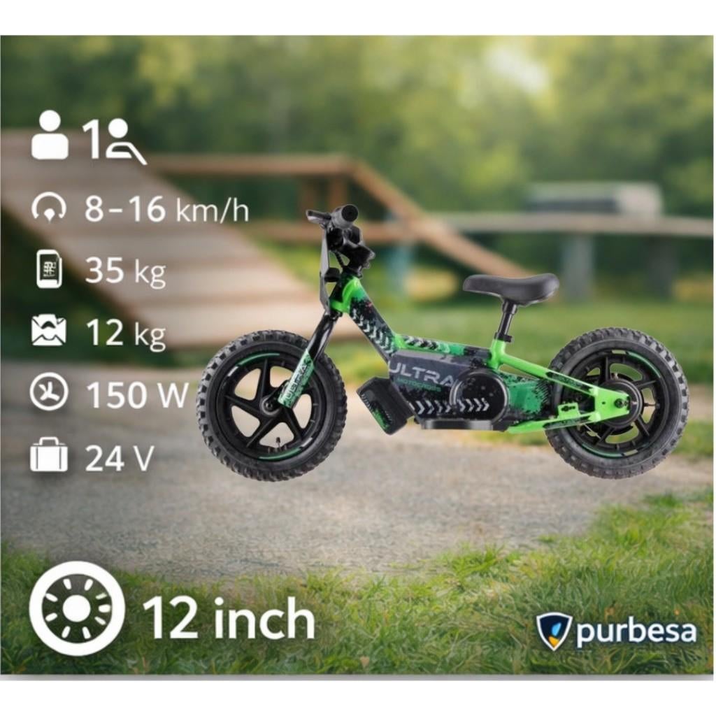 Elektrische Loopfiets Kind 12 & 16 Inch Motocross, Info@purbesa.nl, Nieuw, Purbesa, Purbesa