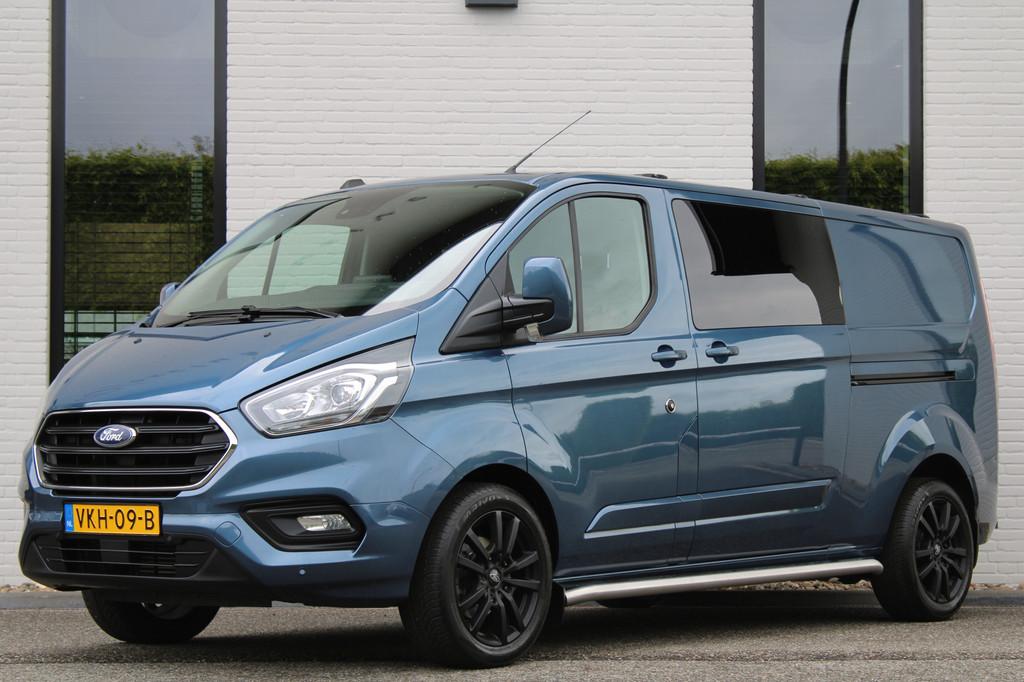 Ford Transit Custom 320 2.0 TDCI L2H1 / Automaat / Limited /, 4 cilinders, Met garantie (alle), Blauw, Origineel Nederlands