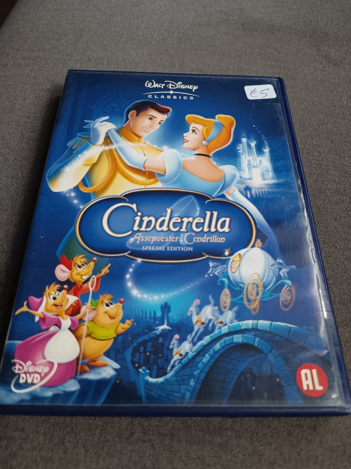 Cinderella - dvd, Alle leeftijden, Ophalen of Verzenden, Zo goed als nieuw