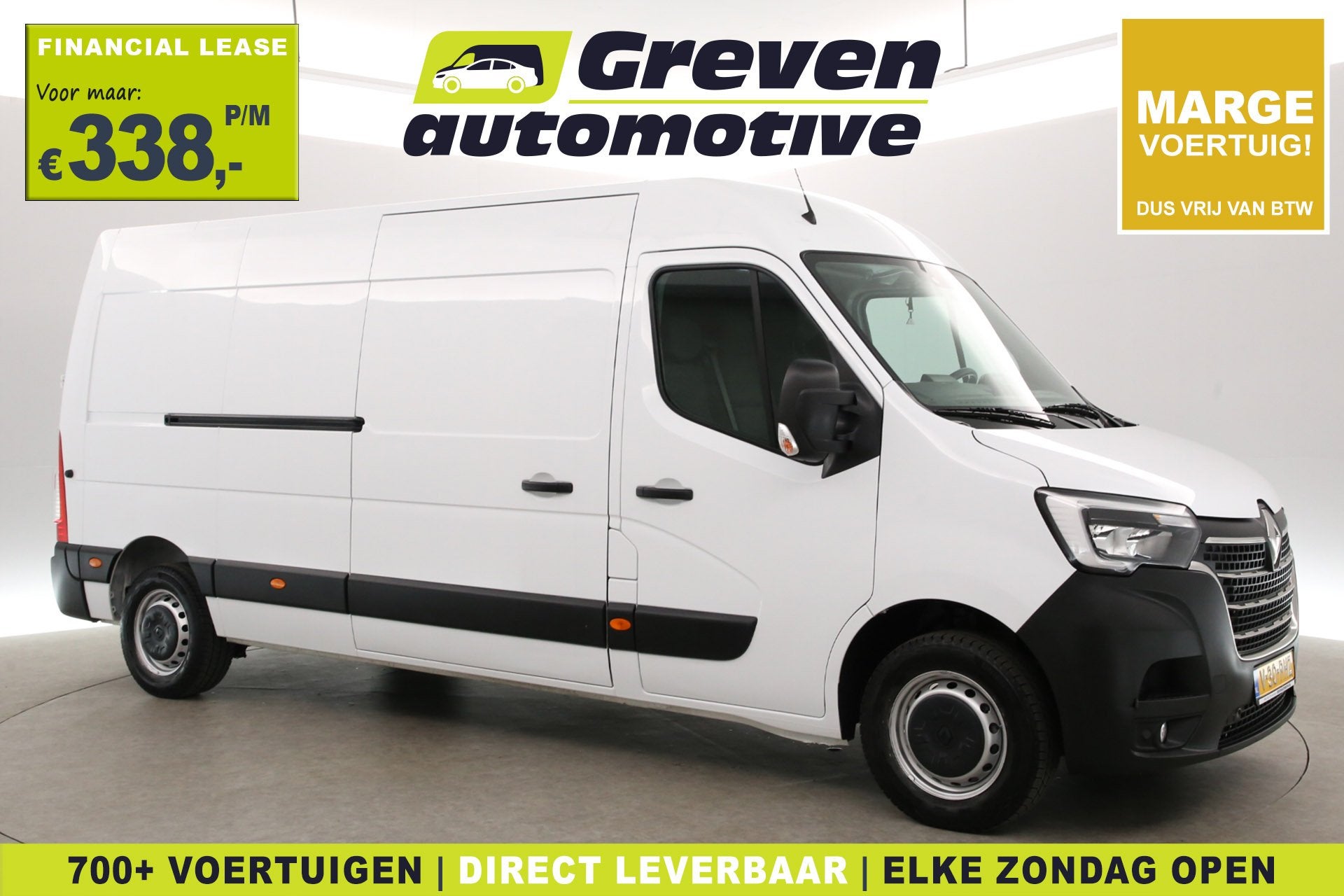 Renault Master T35 2.3 dCi L3H2 | Marge | Airco | Cruise | S, Auto's, Voorwielaandrijving, Gebruikt, Euro 6, 4 cilinders