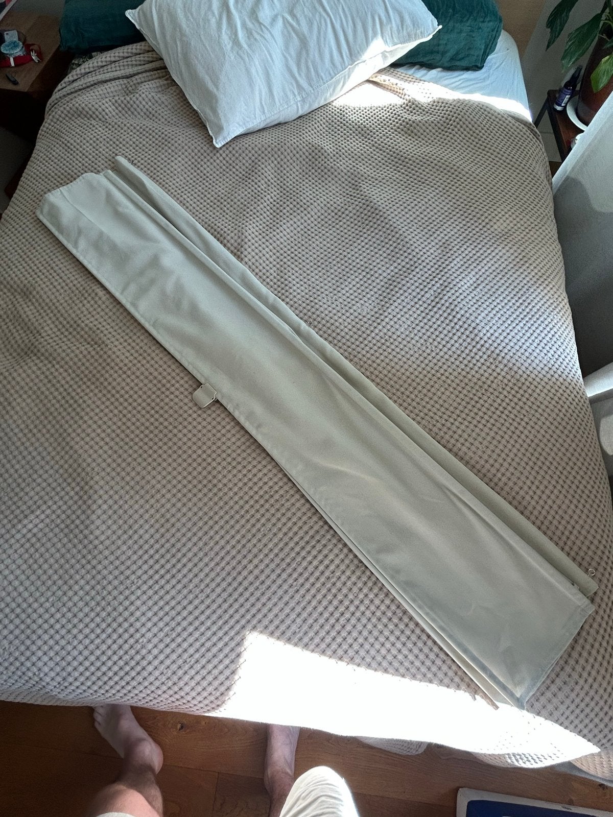 IKEA Ringblomma Blind - 140x160cm - Beige, Huis en Inrichting, Stoffering | Gordijnen en Lamellen, Gebruikt, Beige, Ophalen of Verzenden