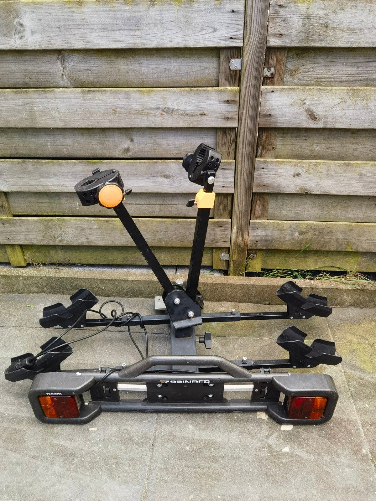 Gebruikte fietsendrager voor montage op de trekhaak. Geschik, Gebruikt, Elektrische fiets, Ophalen of Verzenden, 2 fietsen