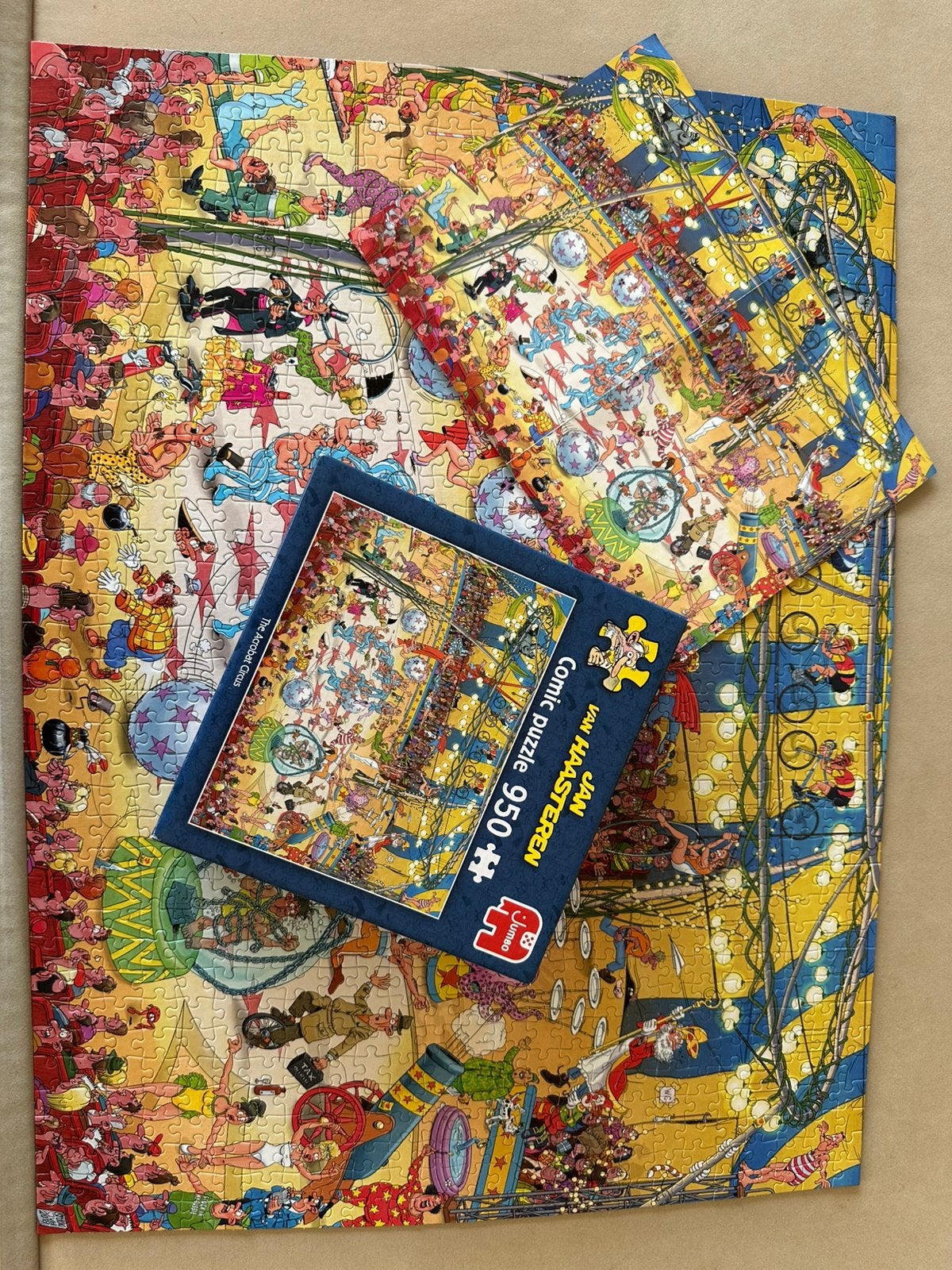 Jan van Haasteren puzzel, The Acrobat Circus, Ophalen, 500 t/m 1500 stukjes, Zo goed als nieuw