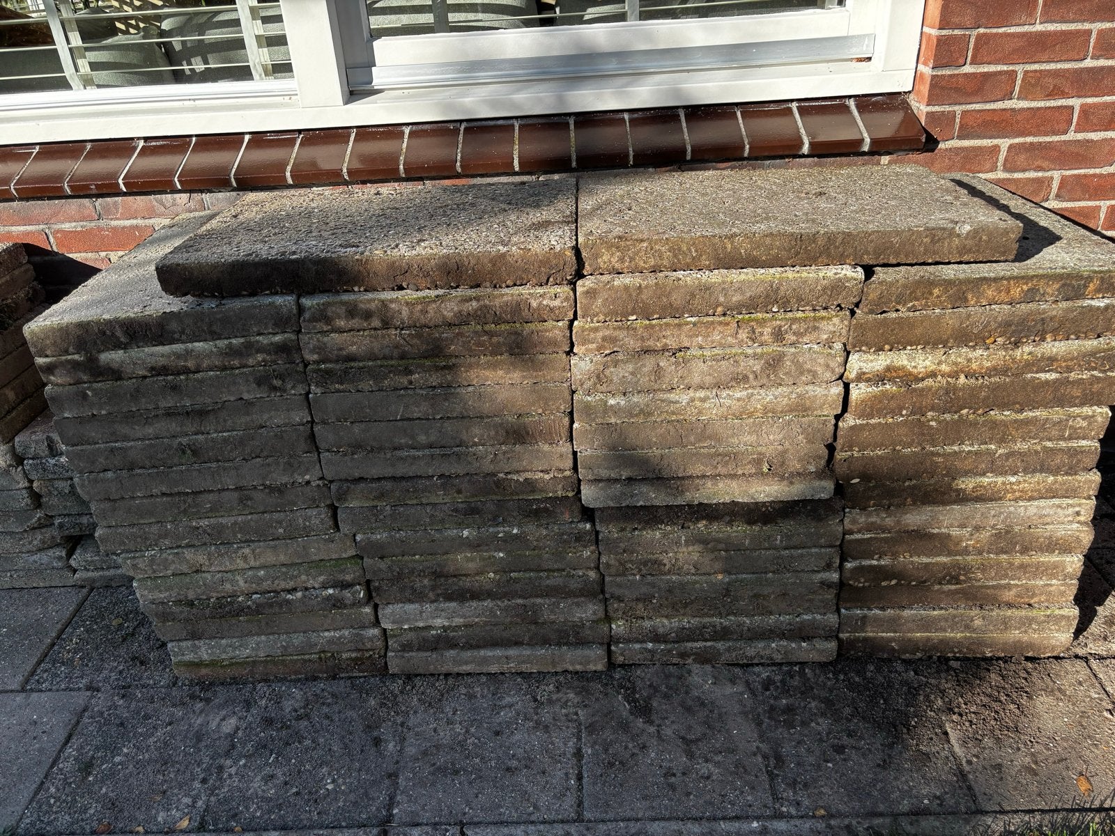 50 Grindtegels 40x60 cm - Gebruikt, Ophalen, Gebruikt, 10 m² of meer, Grind