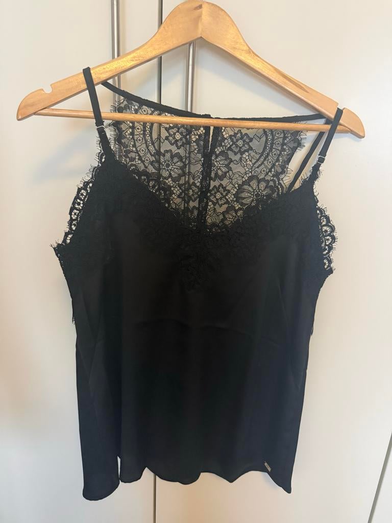 Joshv Zwart Kanten Hempje - Nieuw met Prijskaartje, Kleding | Dames, Zwart, Nieuw, Ophalen of Verzenden, Maat 36 (S)
