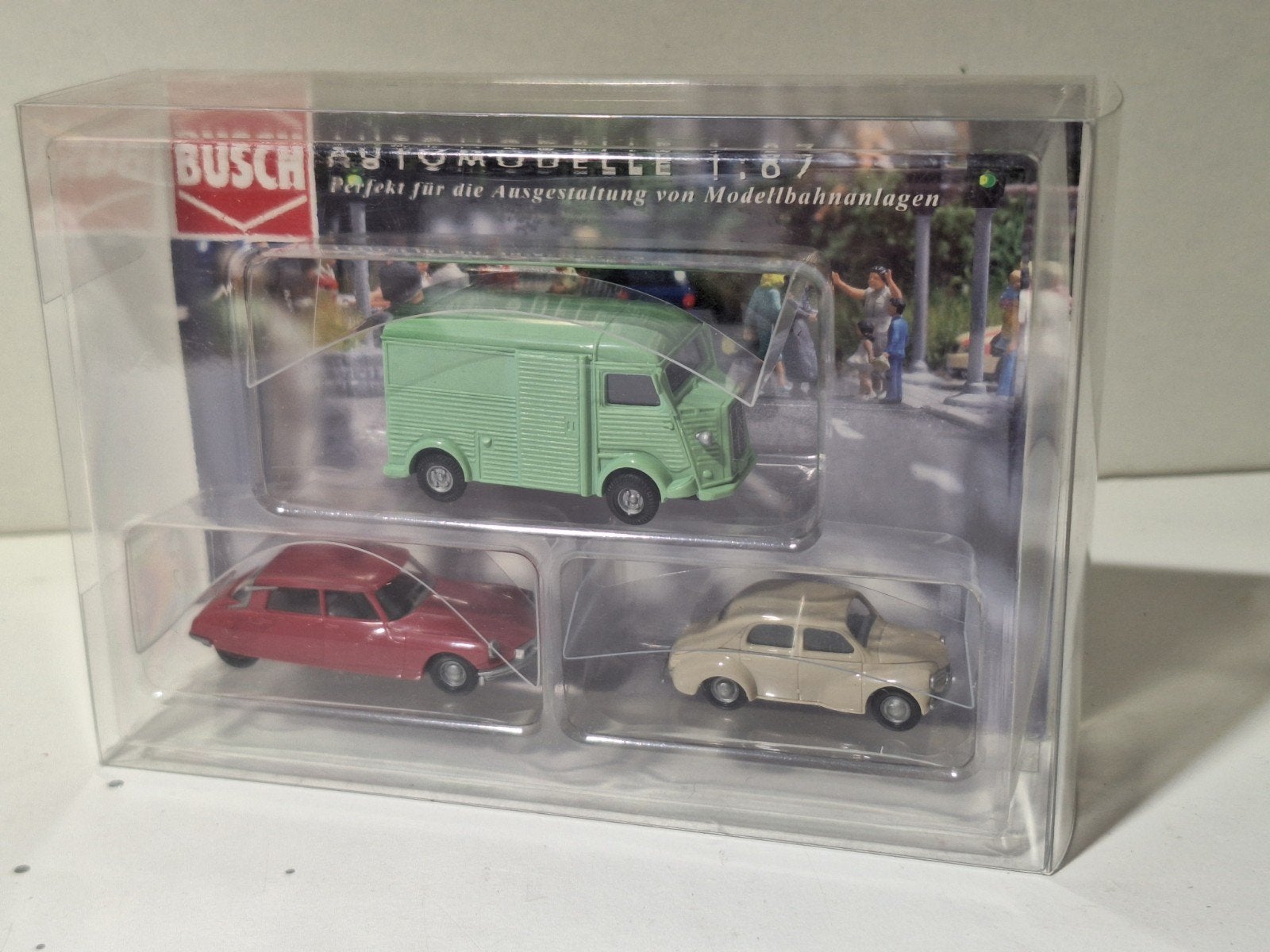 Busch 1:87  Frans setje, Ophalen of Verzenden, Nieuw, Auto, Overige merken