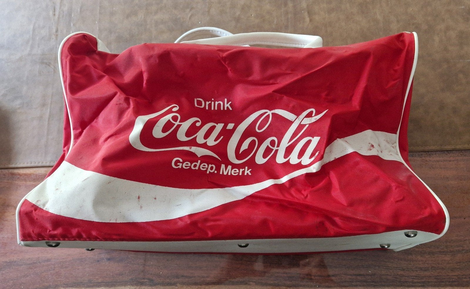 Vintage Coca-Cola tas - Rood en Wit, Ophalen, Gebruikt, Gebruiksvoorwerp