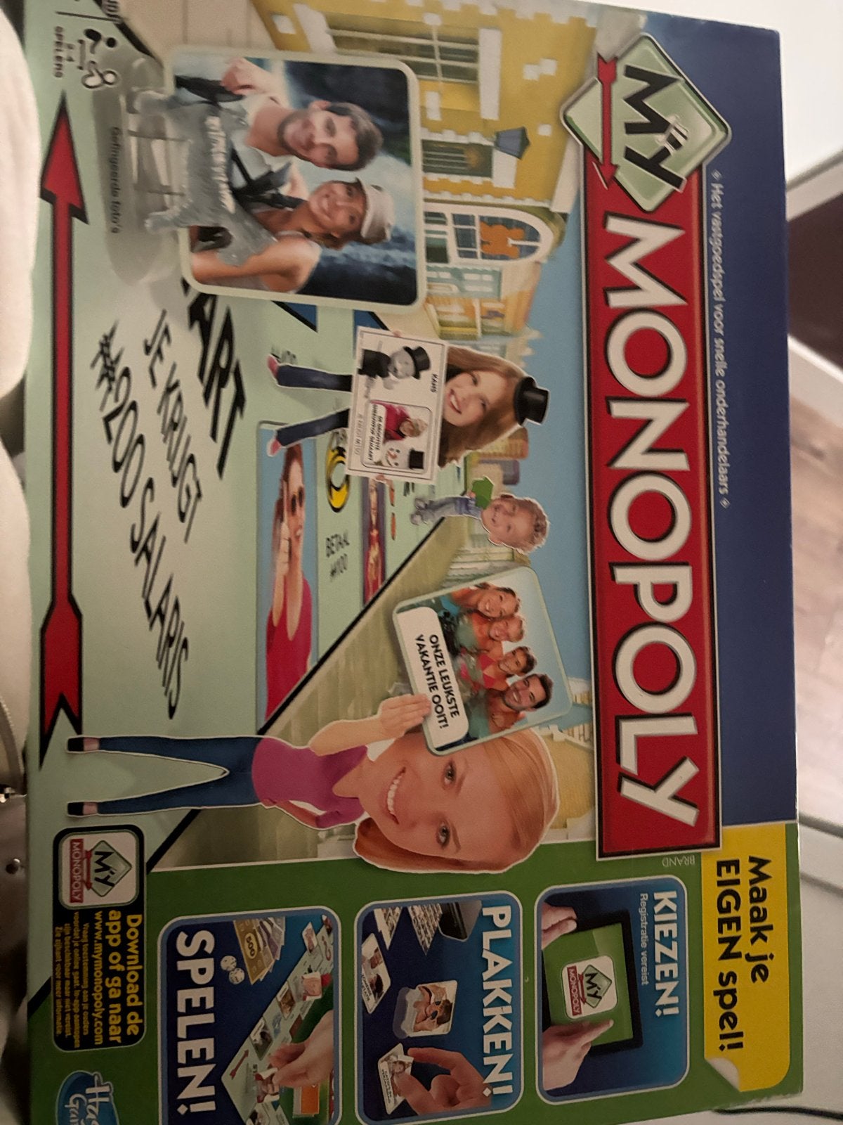 My Monopoly Bordspel - Maak je eigen Monopoly!, Drie of vier spelers, Ophalen of Verzenden, Zo goed als nieuw