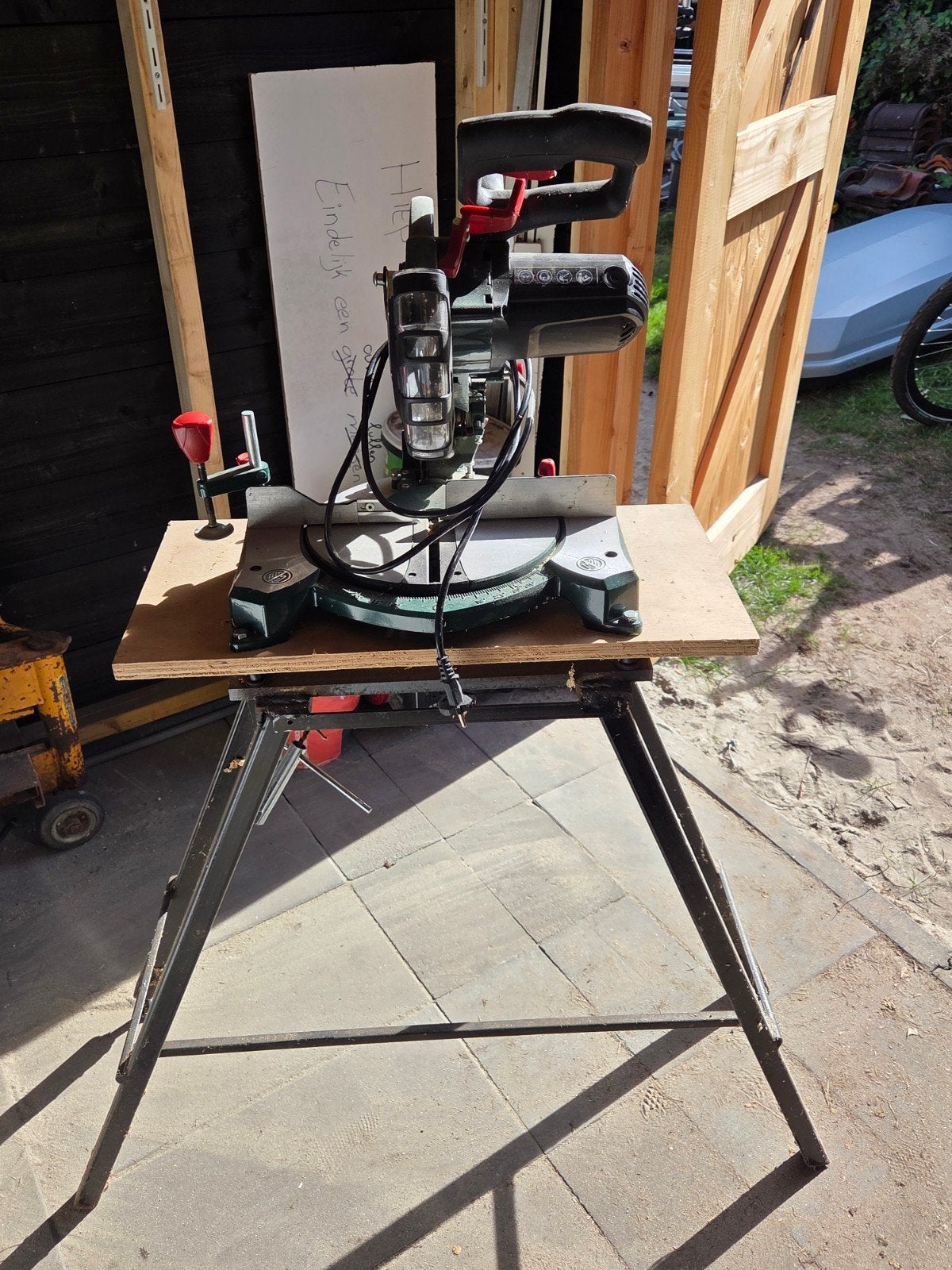 Parkside PKS 1500 A2 Afkortzaag - Zeer nette staat, Ophalen, 70 mm of meer, Afkortzaag, 1200 watt of meer
