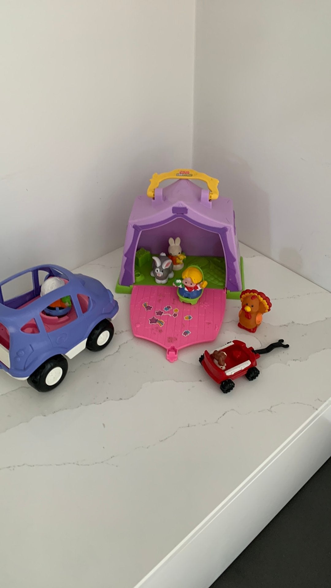 Op vakantie in de tent. Little people., Ophalen of Verzenden, Zo goed als nieuw, Speelset
