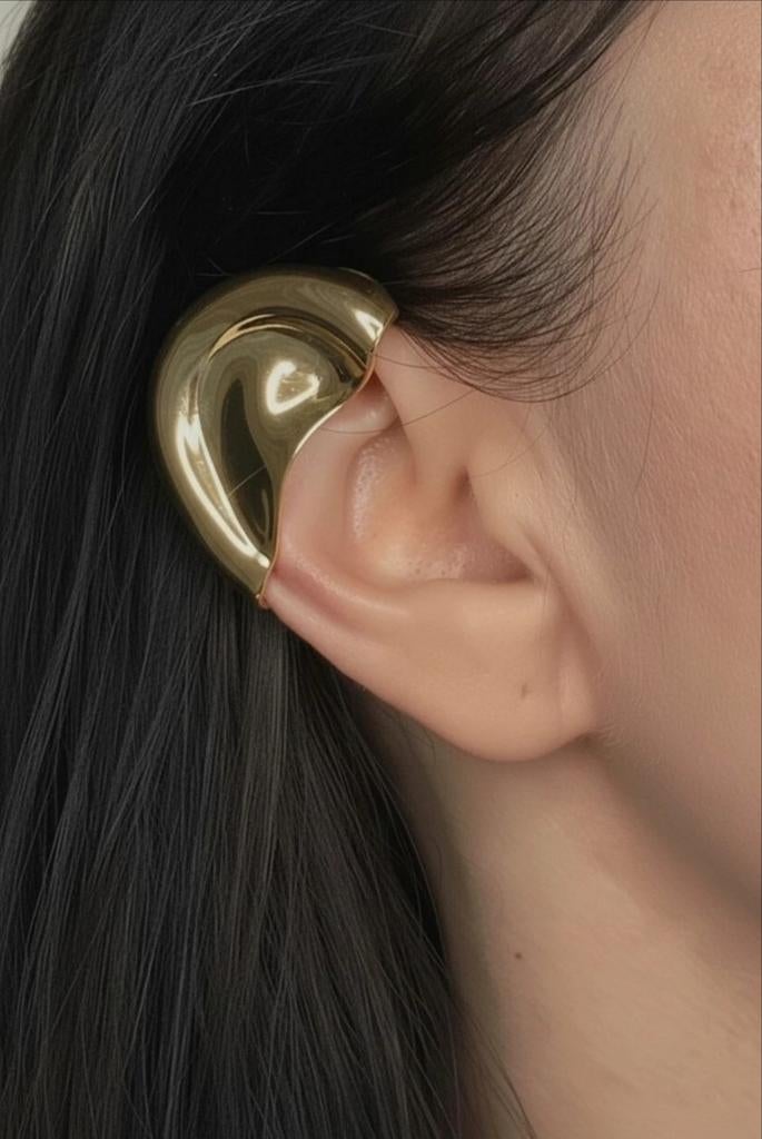 Gouden Ear Cuffs & Elf Oorbellen Set - Nieuw, Overige materialen, Hangers, Nieuw, Ophalen of Verzenden
