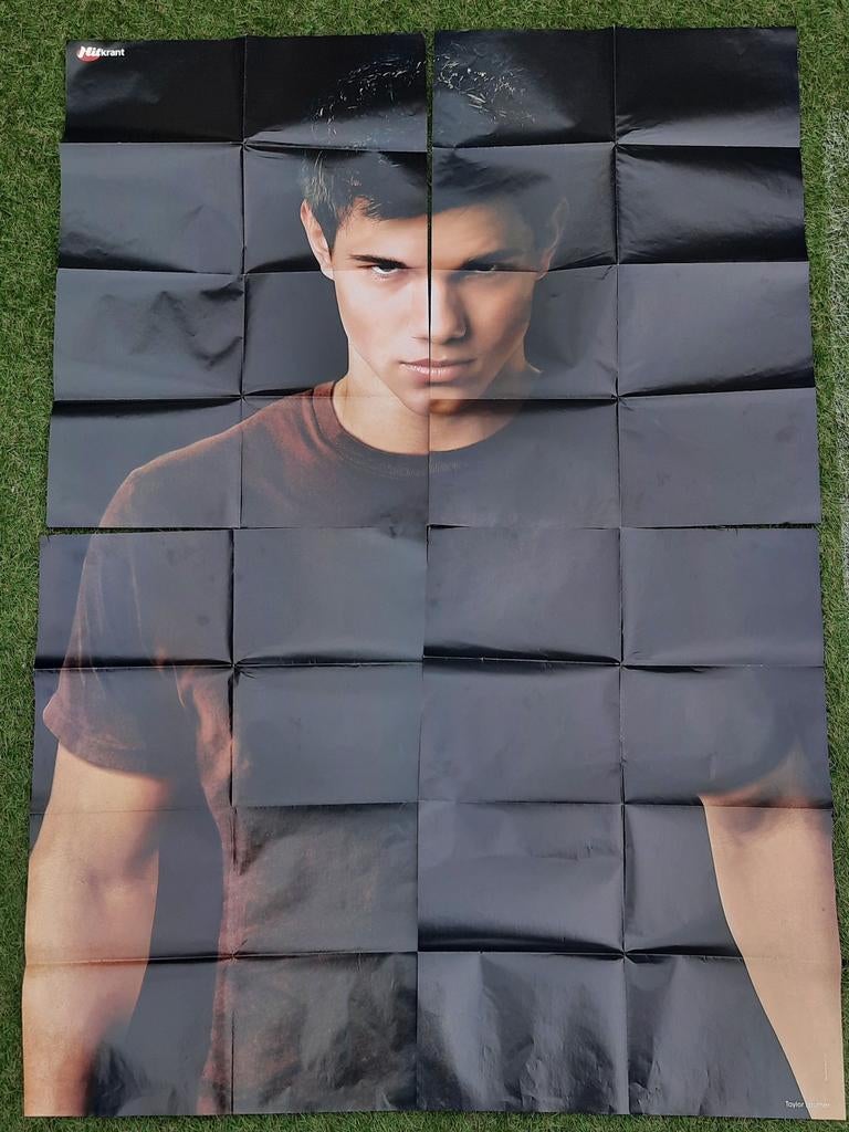 Grote DeurPoster Hitkrant 2009 Taylor Lautner / Doutzen ea, Ophalen of Verzenden, Gebruikt, A1 t/m A3, Film en Tv