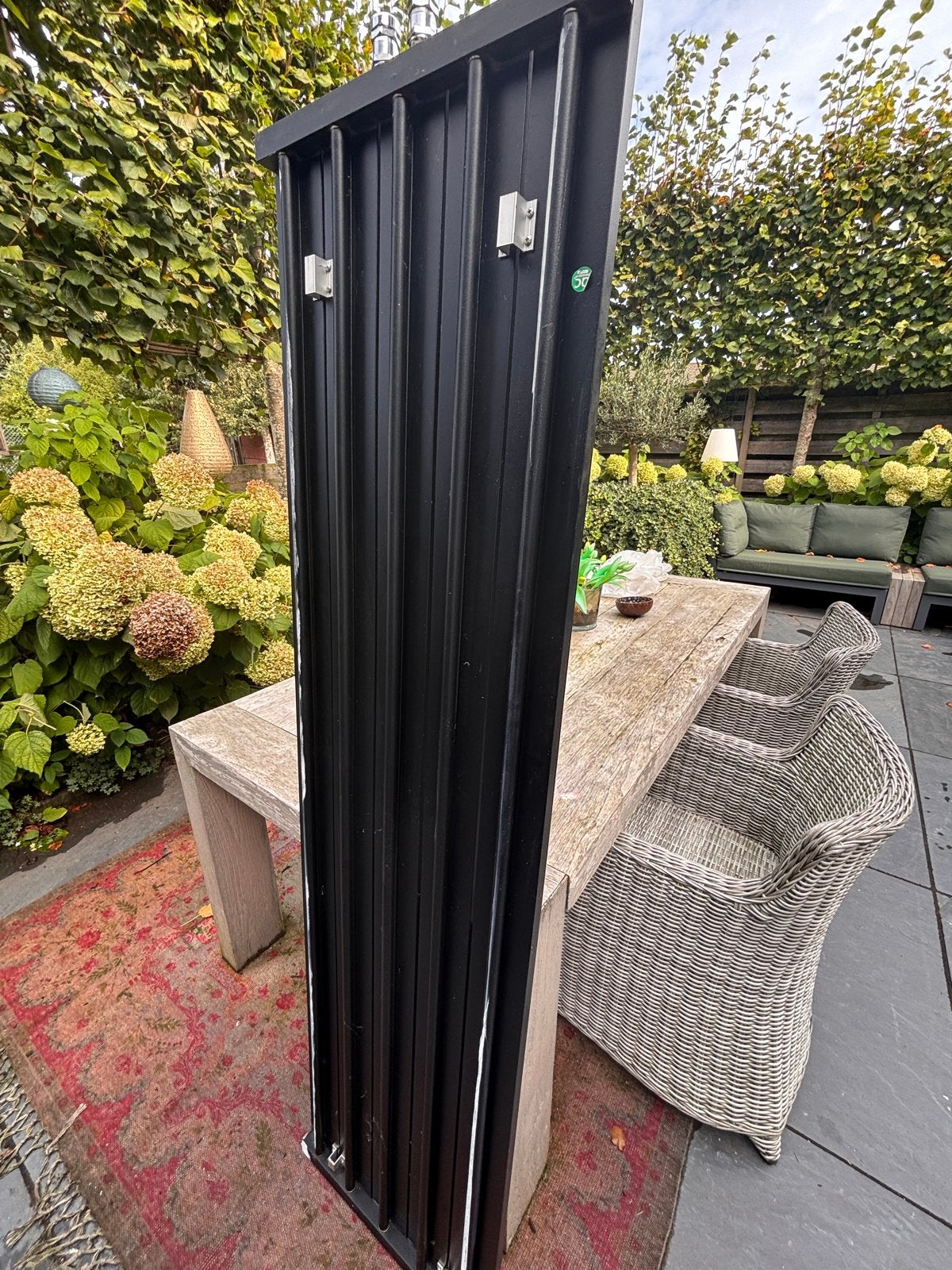 Designradiator 180x50 cm met thermostaat en beugels, Ophalen, Radiator, Minder dan 60 cm, Zo goed als nieuw