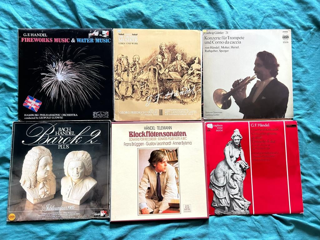 18 LP's G.F. Händel Klassiek (ook per stuk te koop), Gebruikt, Overige formaten, Overige typen, Ophalen of Verzenden