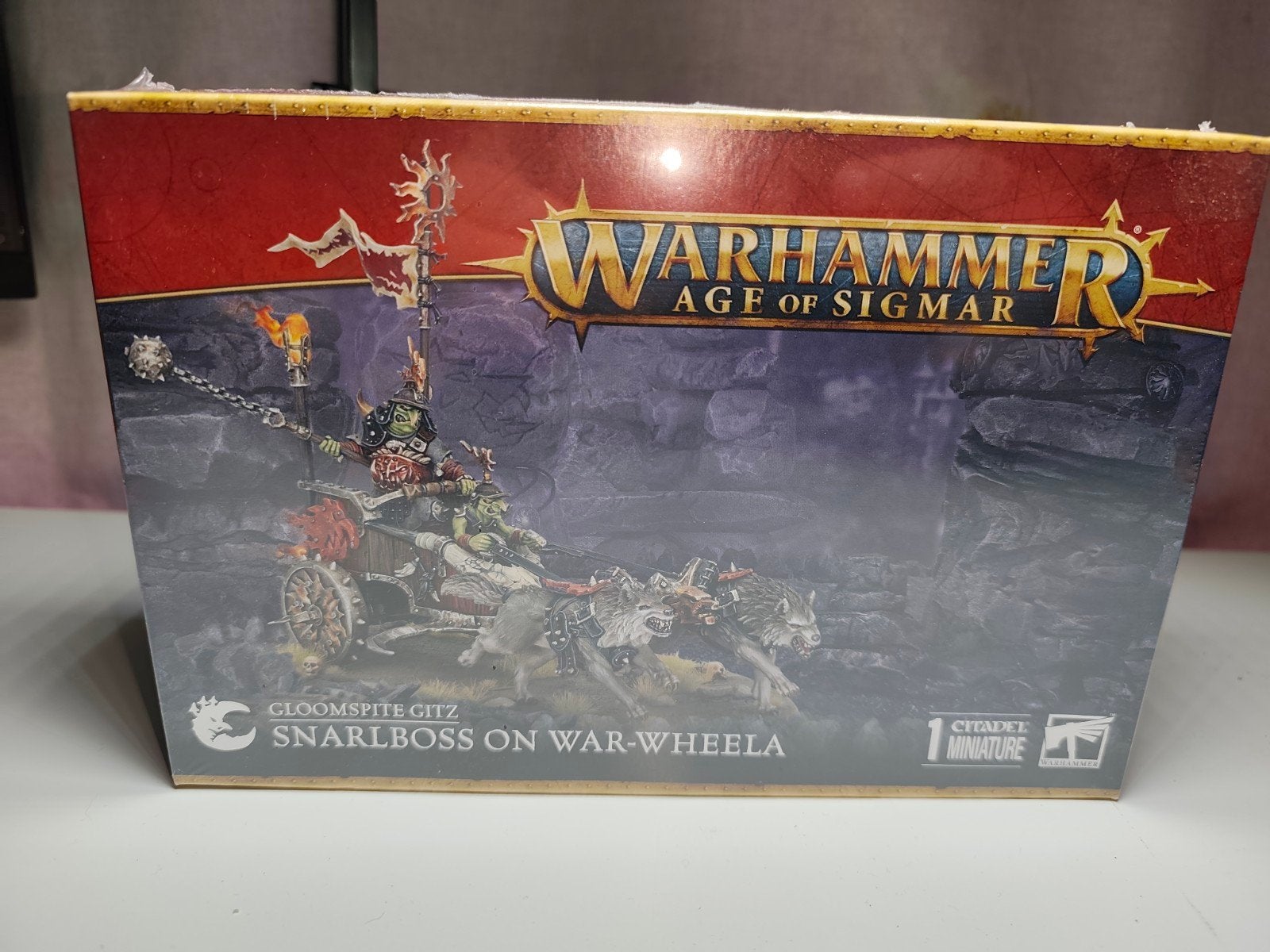 Warhammer Age of Sigmar Loonboss on War-Wheela (1), Ophalen of Verzenden, Nieuw, Warhammer, Figuurtje(s)
