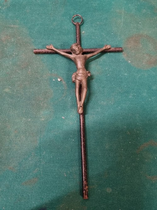 kruisbeeld met jezus jaren 60, Ophalen of Verzenden