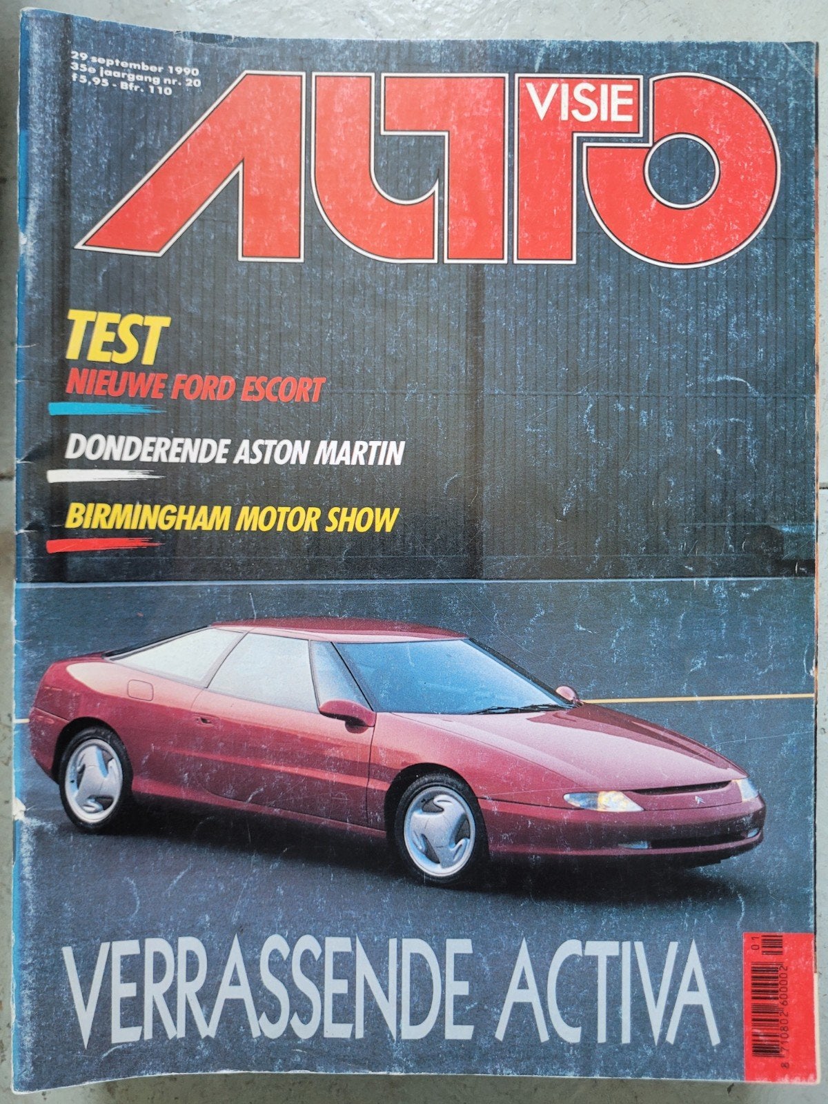 Autovisie nr 20 van 1990, Verzenden, Gelezen, Algemeen
