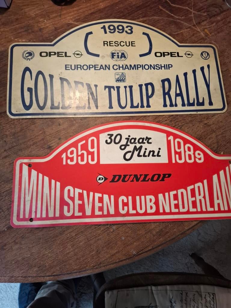 Oude autorally platen, Verzamelen, Ophalen of Verzenden, Gebruikt