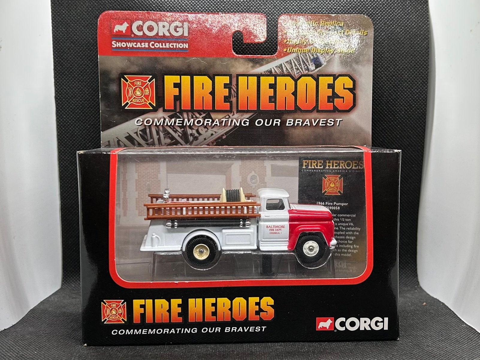Corgi Fire Heroes Baltimore Fire Pumper Brandweer 1:72 OVP, Verzenden, Zo goed als nieuw, Bus of Vrachtwagen