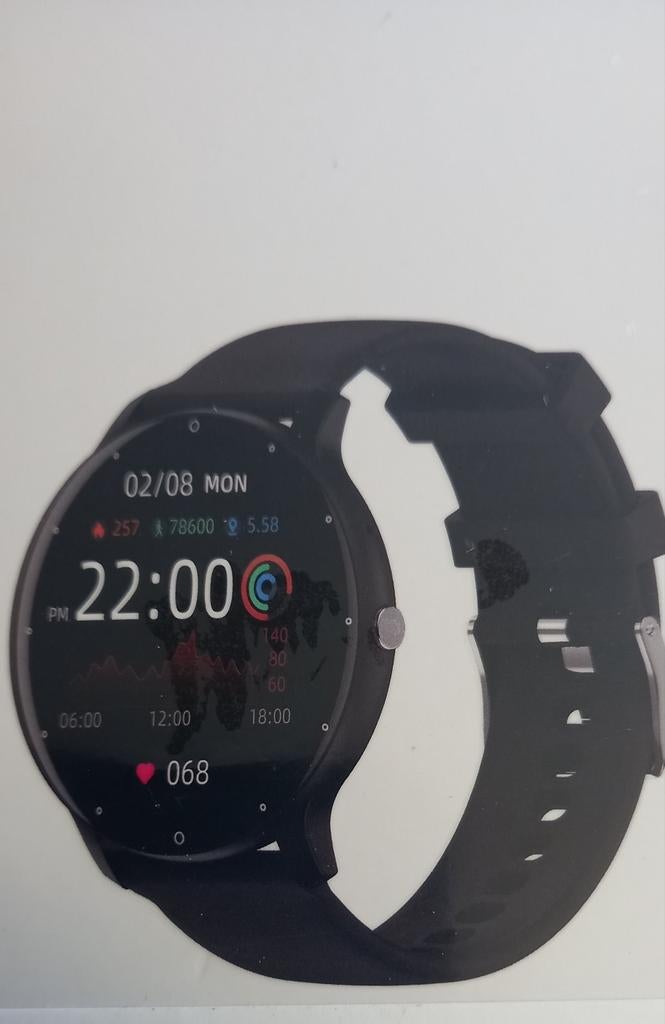NIEUW ** Digitale Smartwatch, Onbekend, Zwart, Nieuw, Ophalen of Verzenden